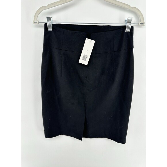Banana Republic Women's Size 4 Black Pencil Skirt Wool - Picture 2 of 2